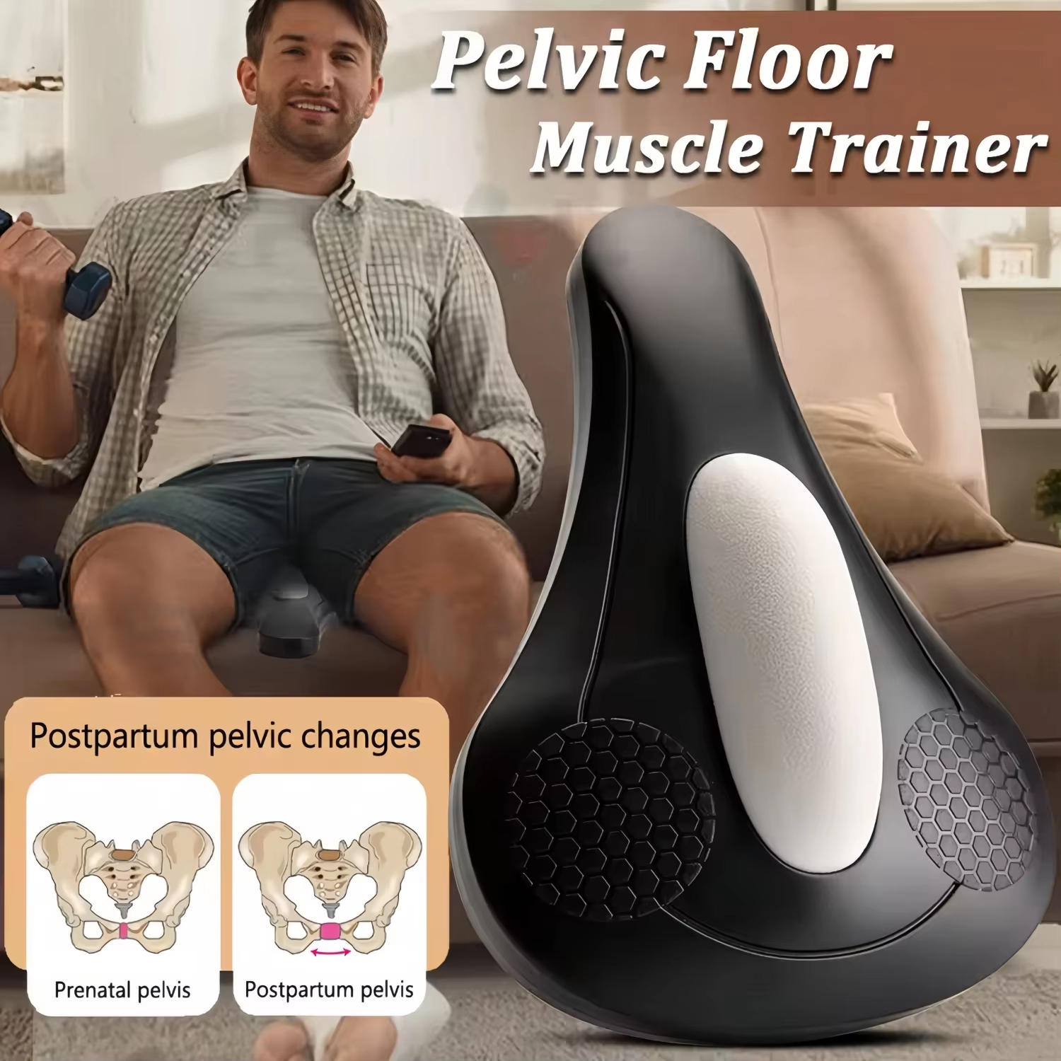 Home Gym Essentials - Pelvic Floor Muscle Trainer Sit-On-Top Kegel