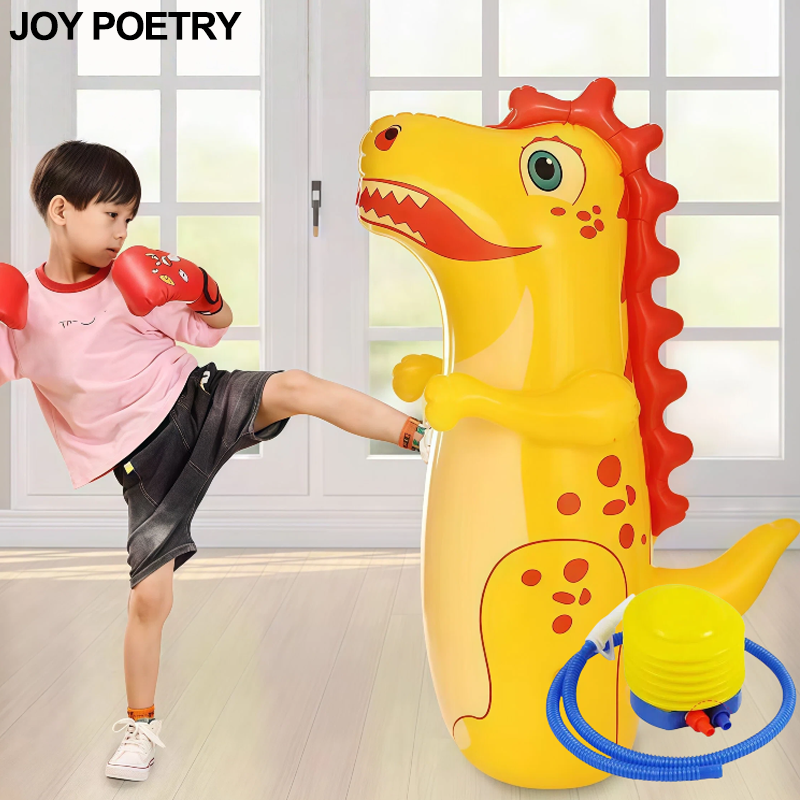 Boxing Bag Stand - Dinosaur Tiger Dolphin Inflatable Standing Punching