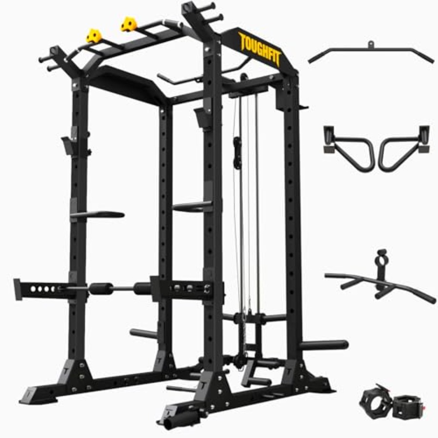 Home Gym Weight - 2024 Upgraded T2 Power Cage Multi-Function