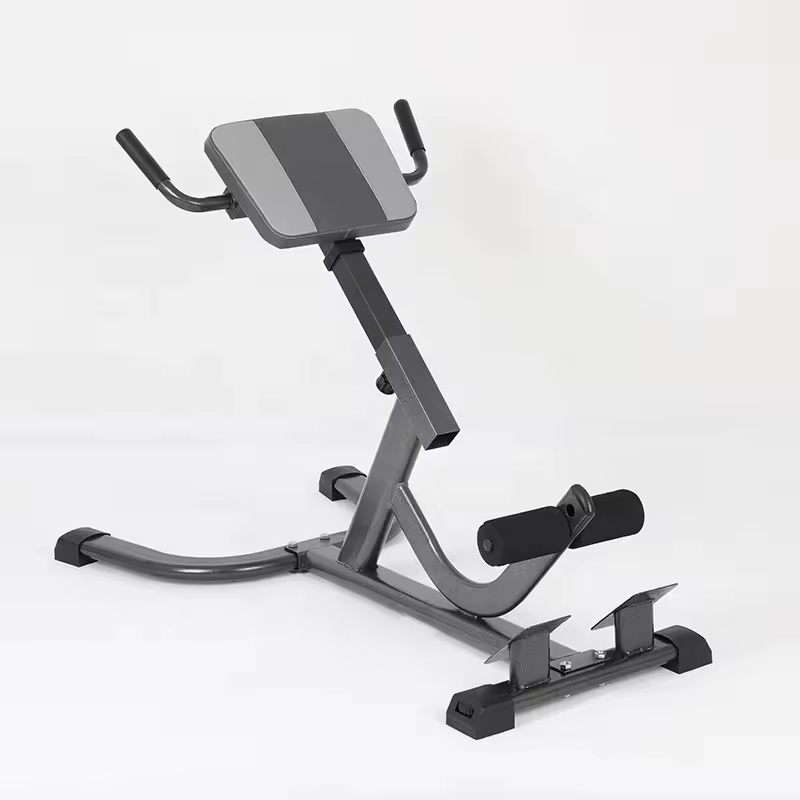 Home Gym Hamstring Exercises - Steel Roman Chair Adjustable Lower Back