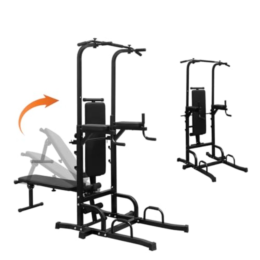 Home Gym Weight - Power Tower with Weight Bench Adjustable