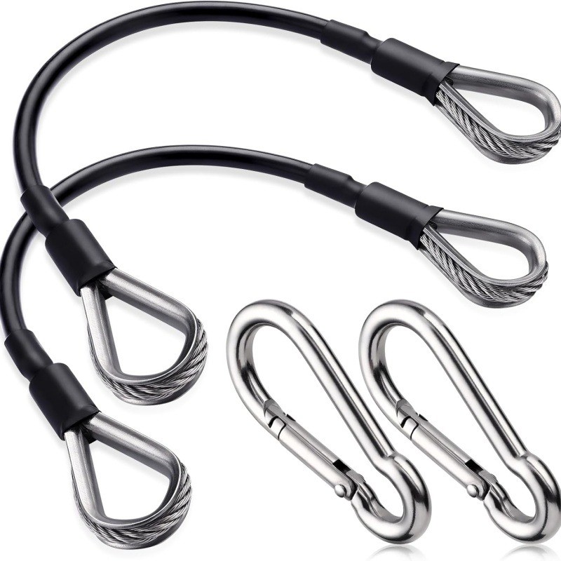 Home Gym Cable Machine - 1/2Pcs 25cm Gym Cable Extension Compatible