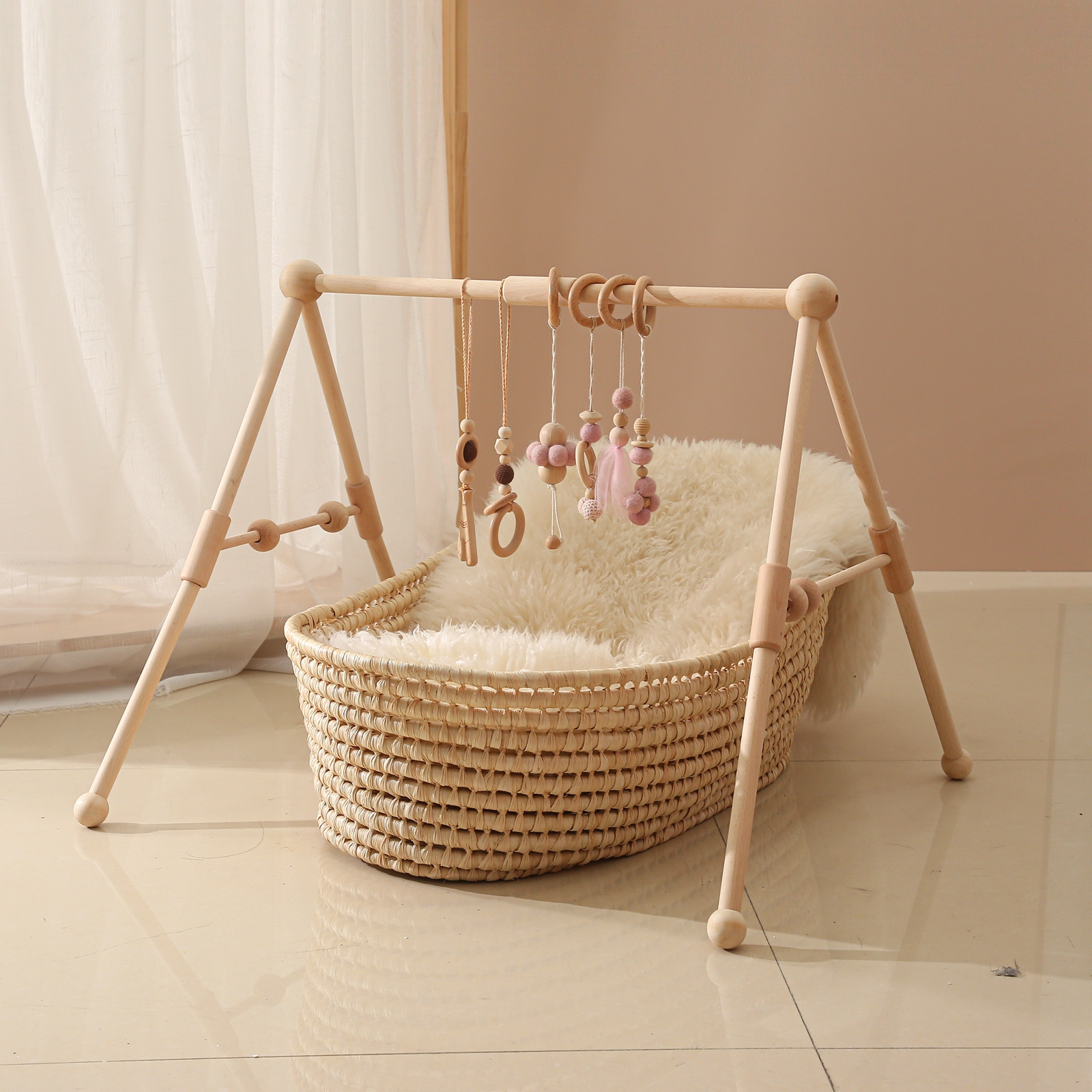 Home Gym Decor - Baby Wooden Toys Play Gym Ordic