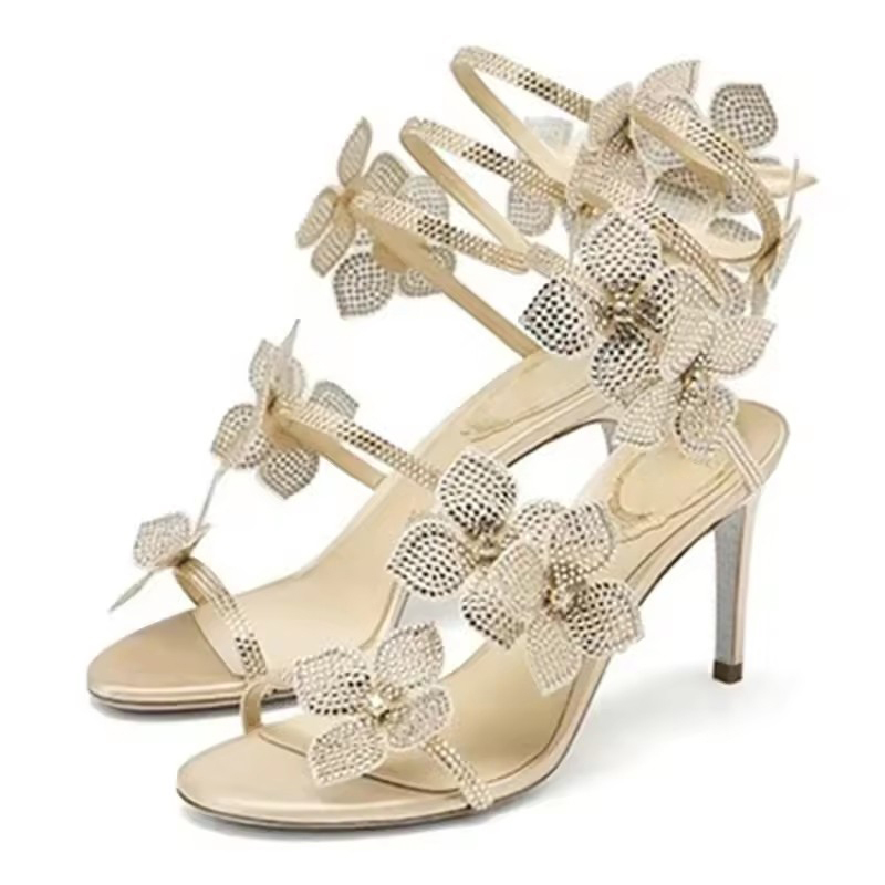 Ankle Strap Attachment - Eilyken Street Style CRYSTAL Flower Thin