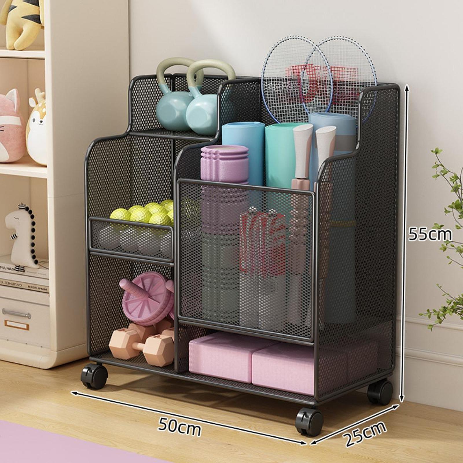 Sports Equipment Storage Rack  - Home Gym Yoga Mat reseña y precio