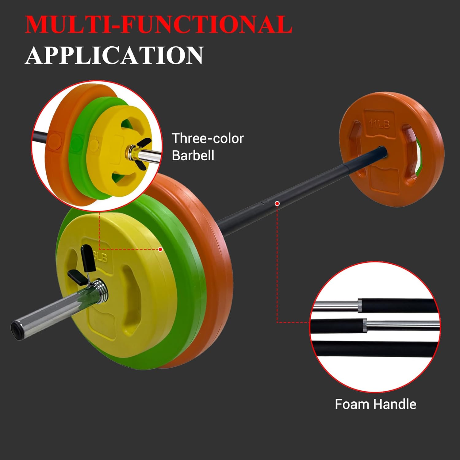 Adjustable Barbell Weight Set, - Olympic Barbell 20Kg reseña y precio