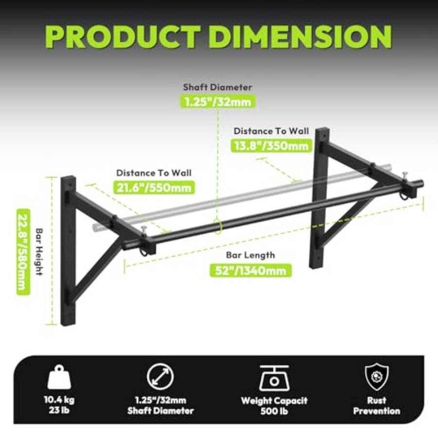 Doorway and wall-mounted pull- - Home Gym Portable reseña y precio
