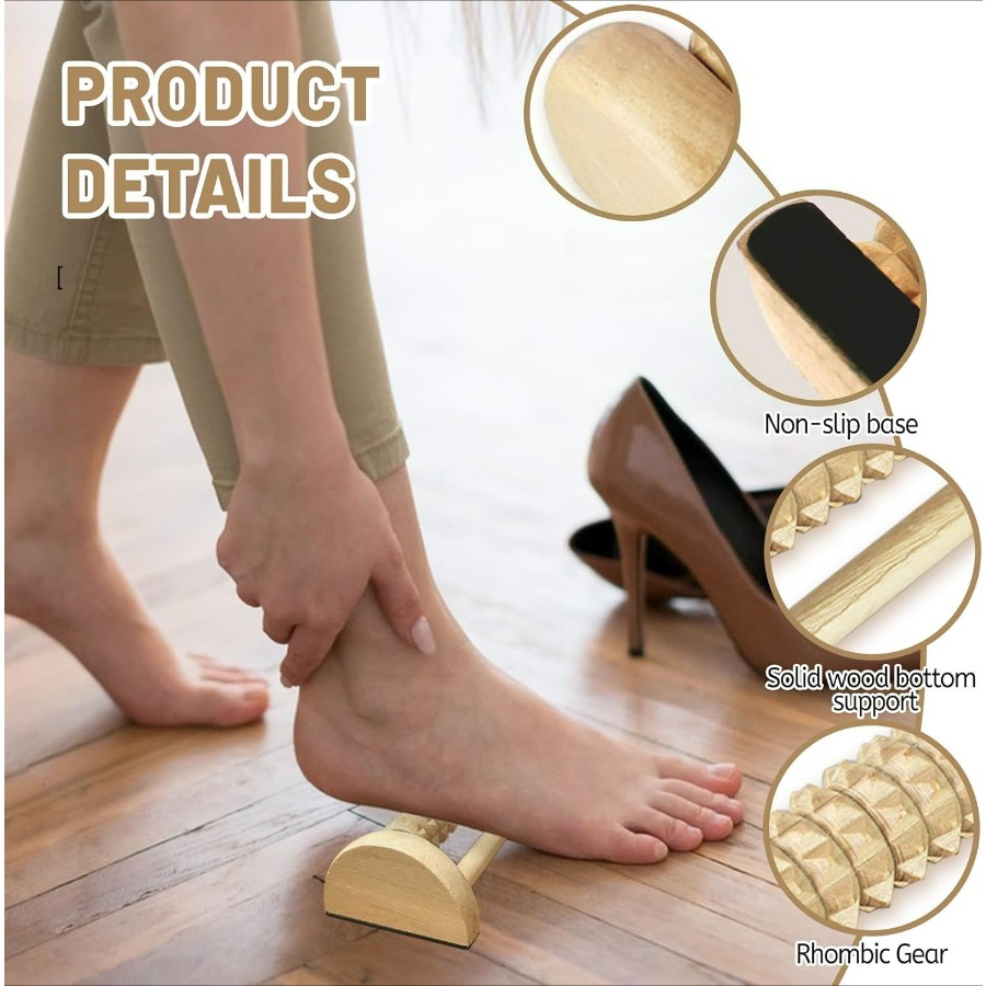 2Pcs Wooden Massage Roller Set - Home Gym Essentials reseña y precio