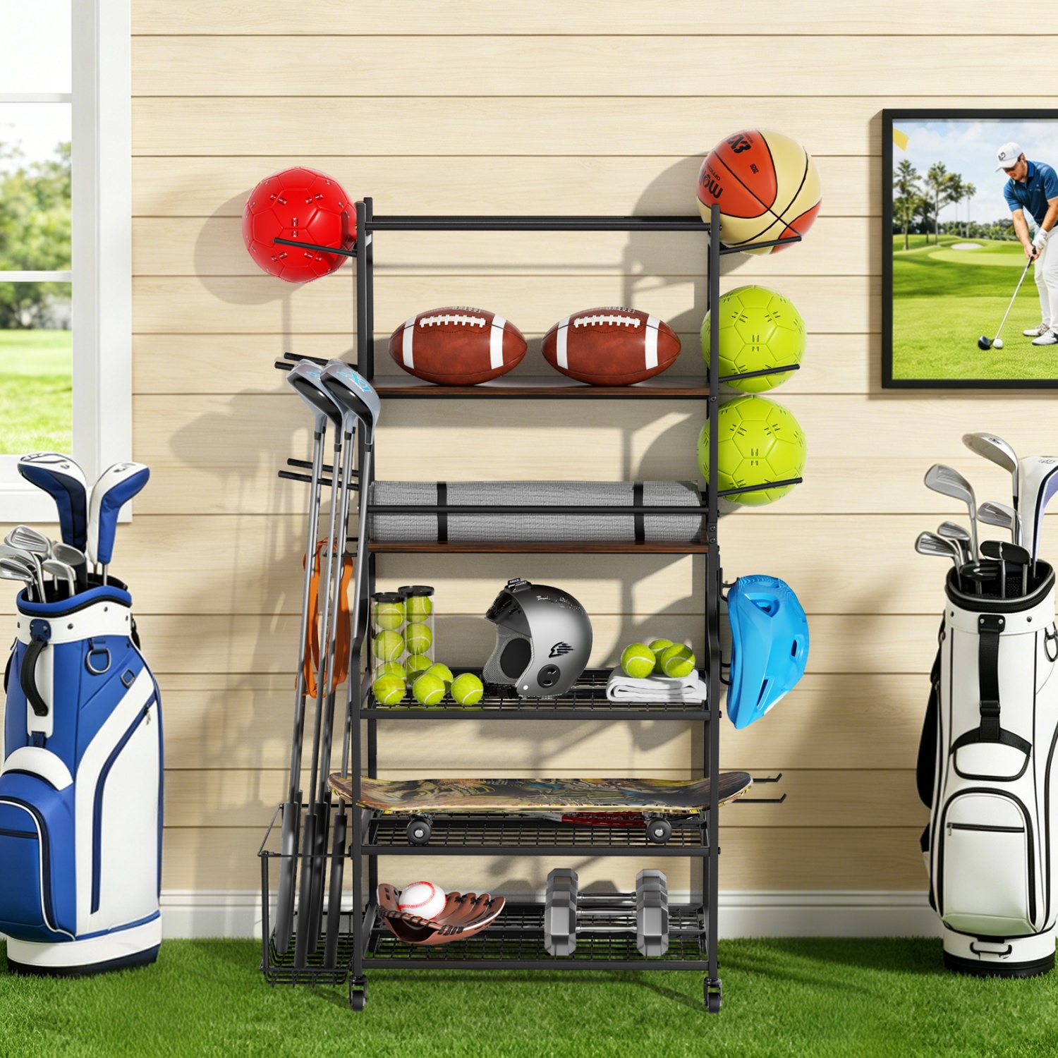 Yoga Mat Storage Rack Home Gym - Home Gym Yoga Mat reseña y precio