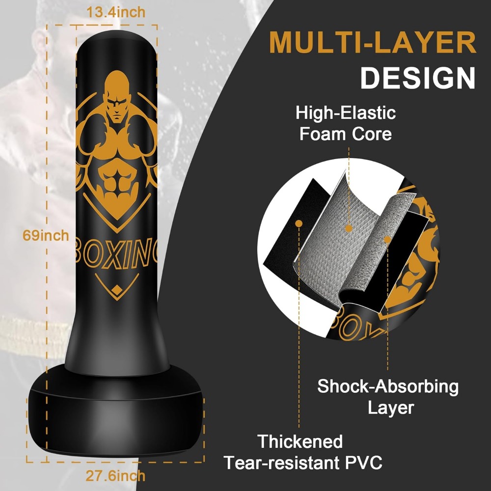 Freestanding 70 Inch Heavy Bag - Boxing Bag Stand reseña y precio