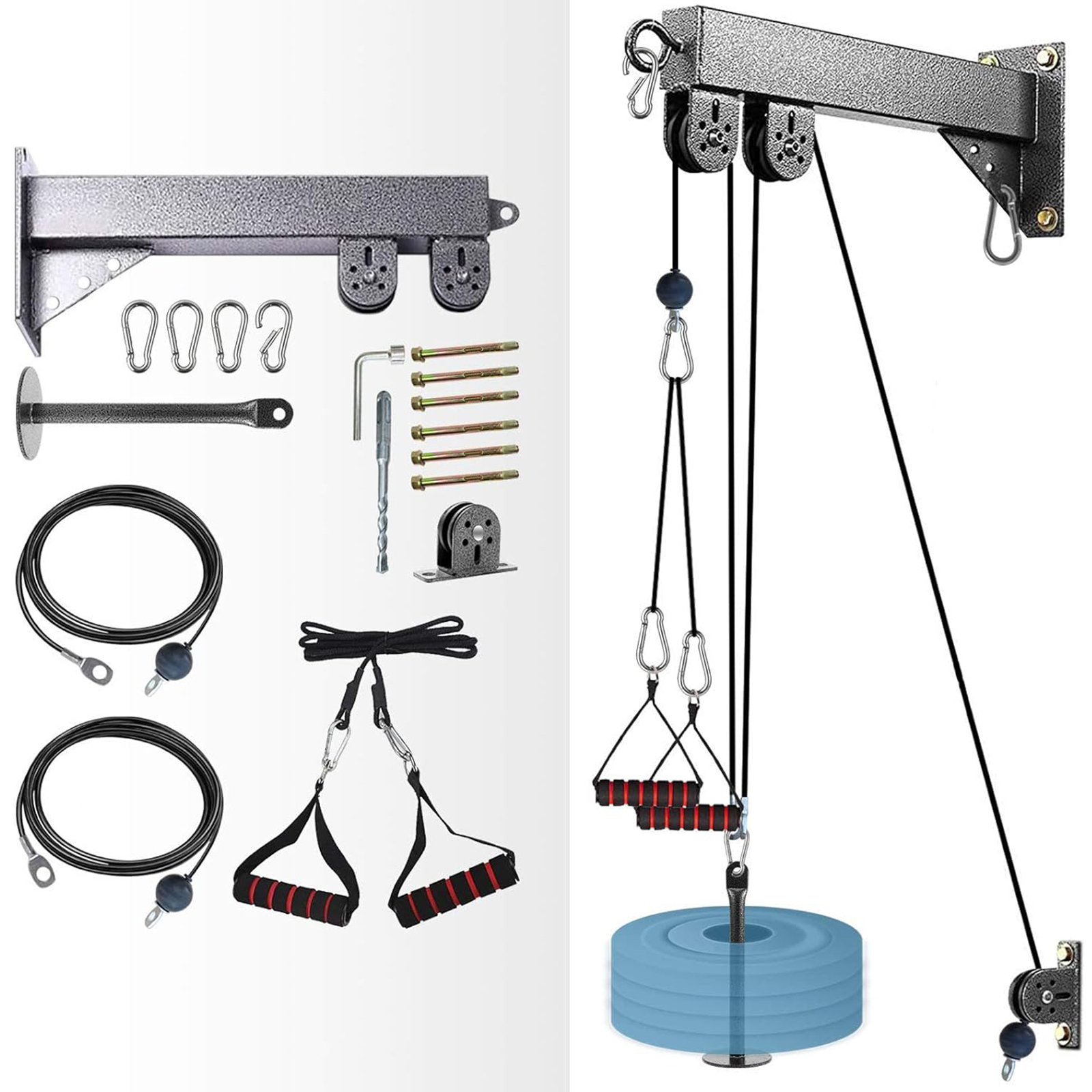 Wall Mounted LAT Pulldown Mach - Home Gym Cable Machine reseña y precio