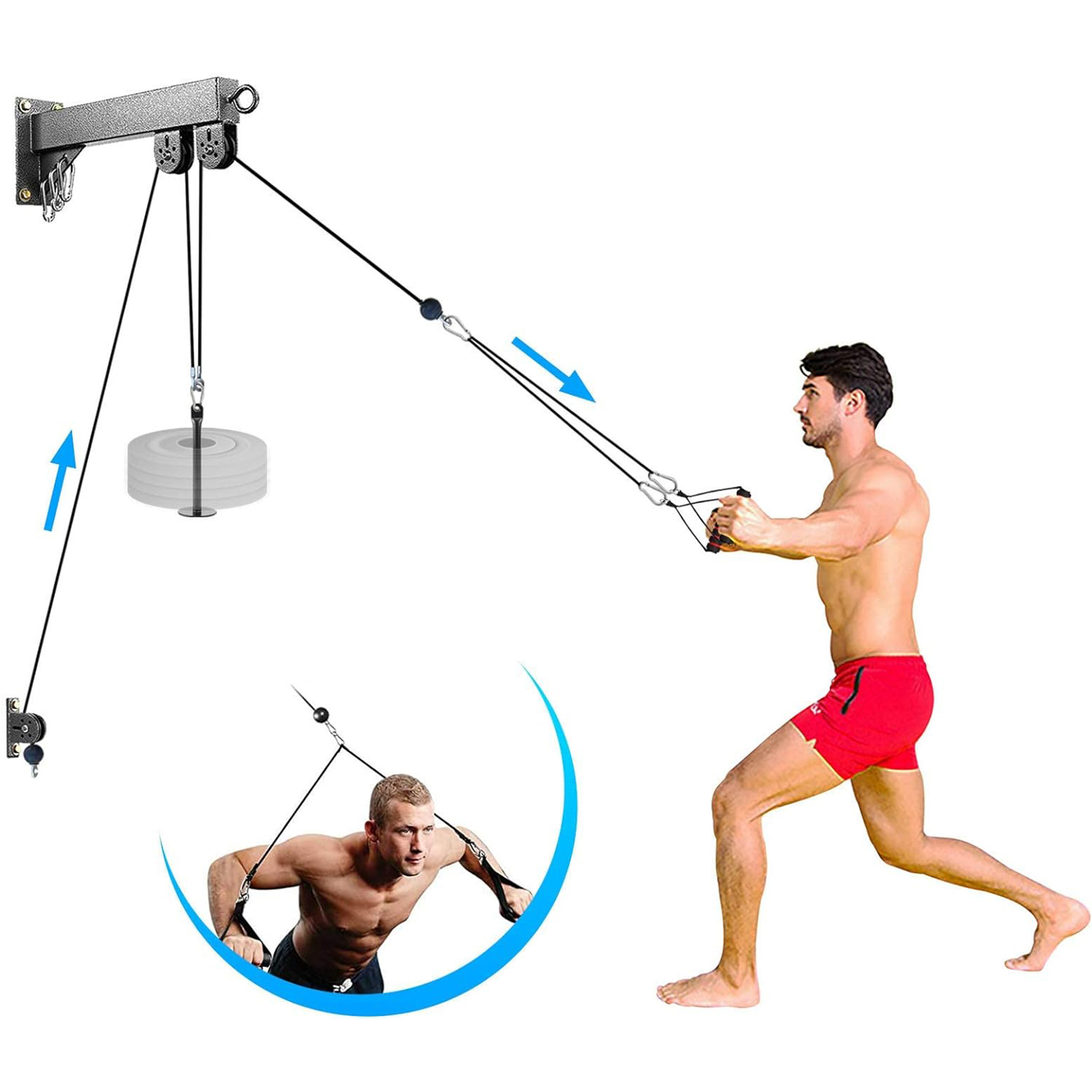 Wall Mounted LAT Pulldown Mach - Home Gym Cable Machine reseña y precio