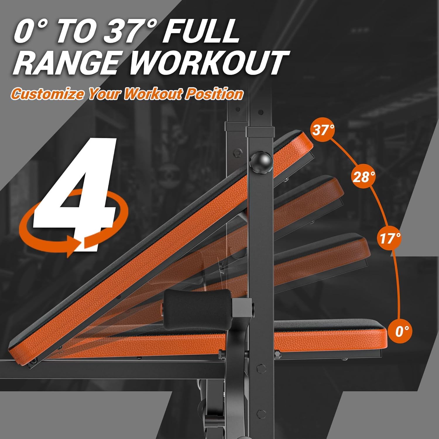 6-in-1 Weight Bench 770LBS wit - Home Gym Leg Press reseña y precio