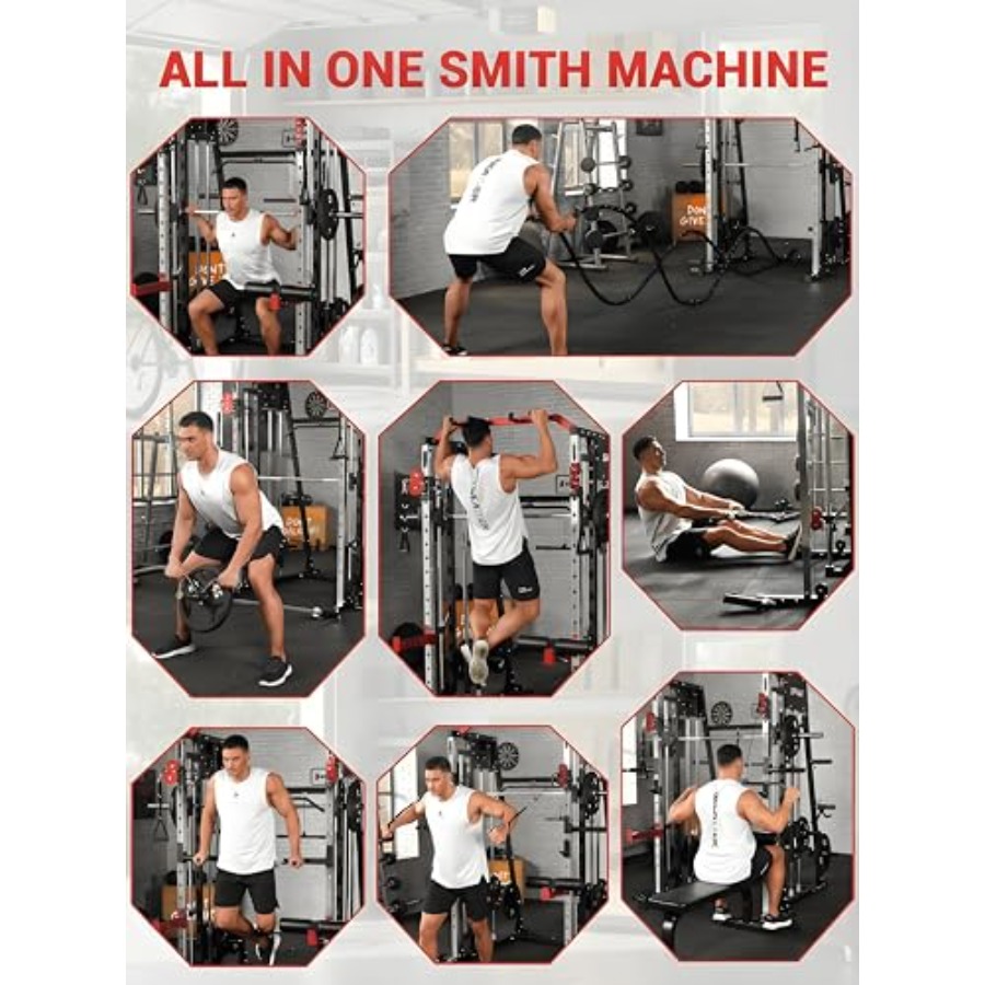 Smith Machine Home Gym All in  - Home Gym Cable Machine reseña y precio