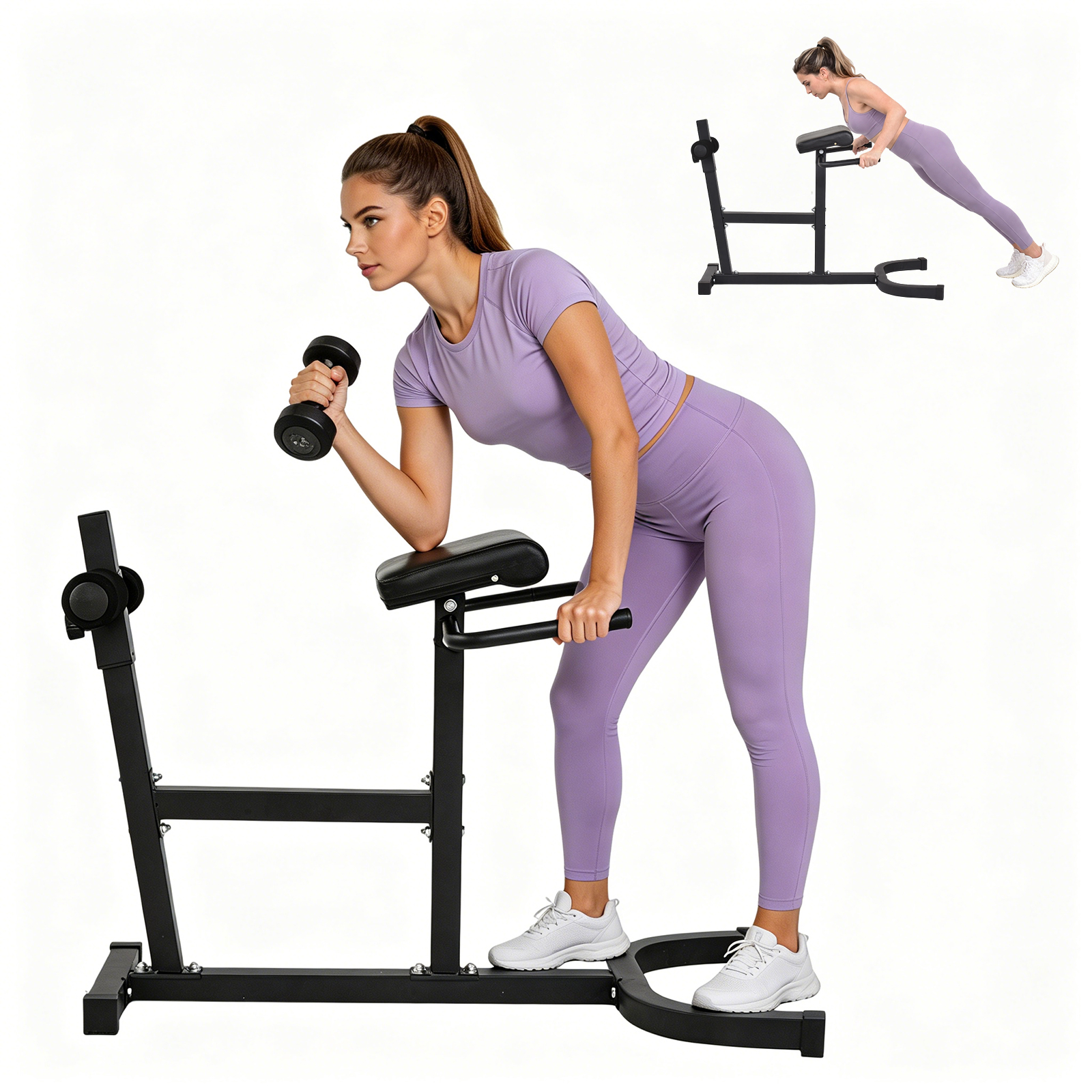 Heavy Duty Roman Chair Hyperex - Home Gym Hamstring Exercises reseña y precio