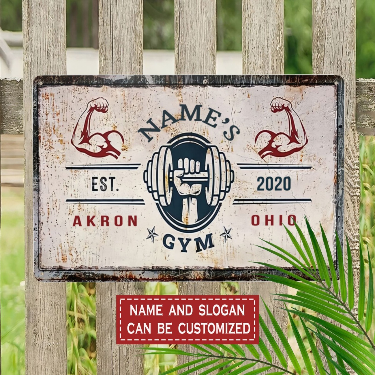 Personalized Fitness Aluminum  - Home Gym Decor reseña y precio