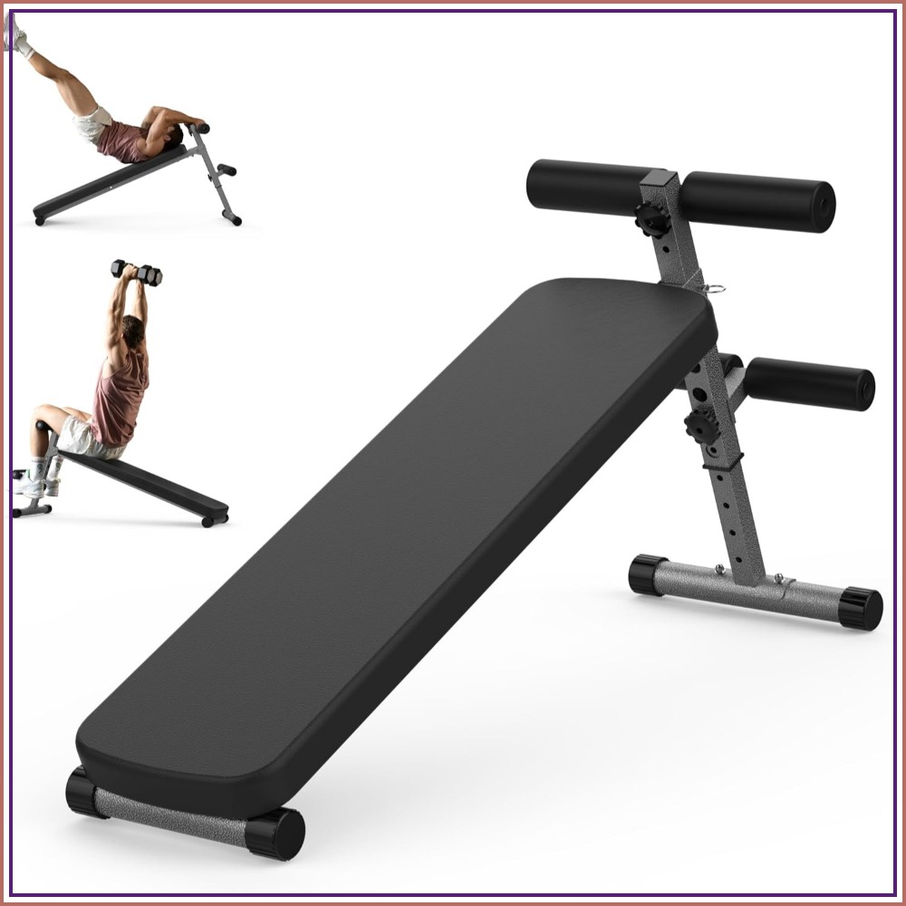 Adjustable Sit Up Bench & Decl - Home Gym Weight reseña y precio
