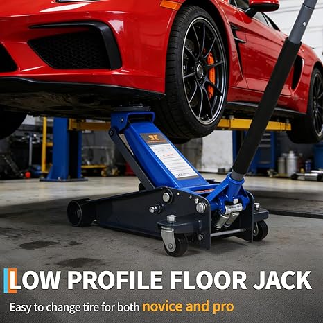 3 Ton Low Profile Hydraulic Ra - Deadlift Jack Barbell reseña y precio