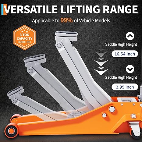 3 Ton Low Profile Hydraulic Ra - Deadlift Jack Barbell reseña y precio