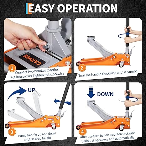 3 Ton Low Profile Hydraulic Ra - Deadlift Jack Barbell reseña y precio