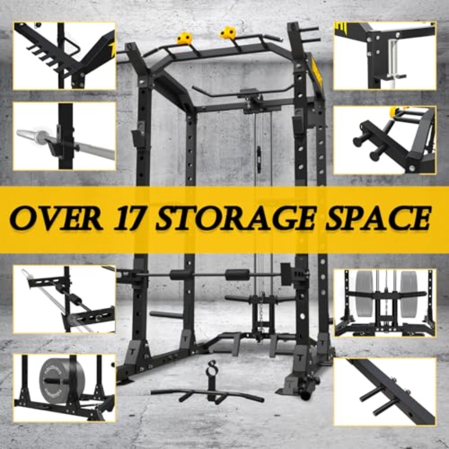 2024 Upgraded T2 Power Cage Mu - Home Gym Weight reseña y precio