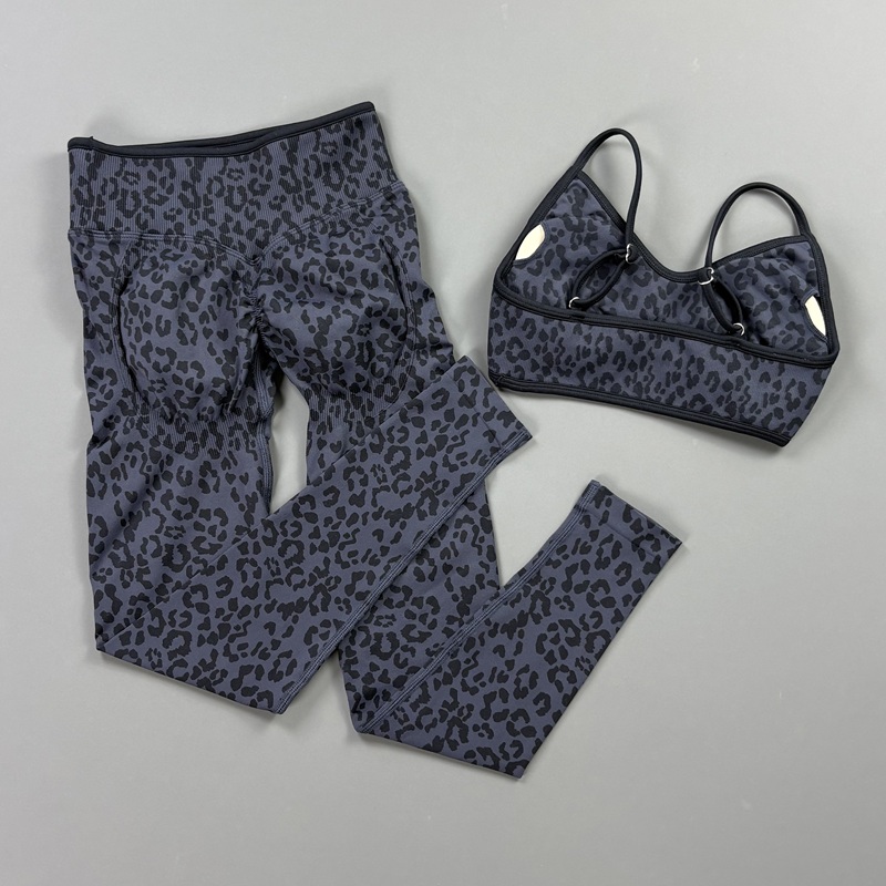 HISTELLO 2Pcs Leopard Yoga Bra - Home Gym Leg Press reseña y precio