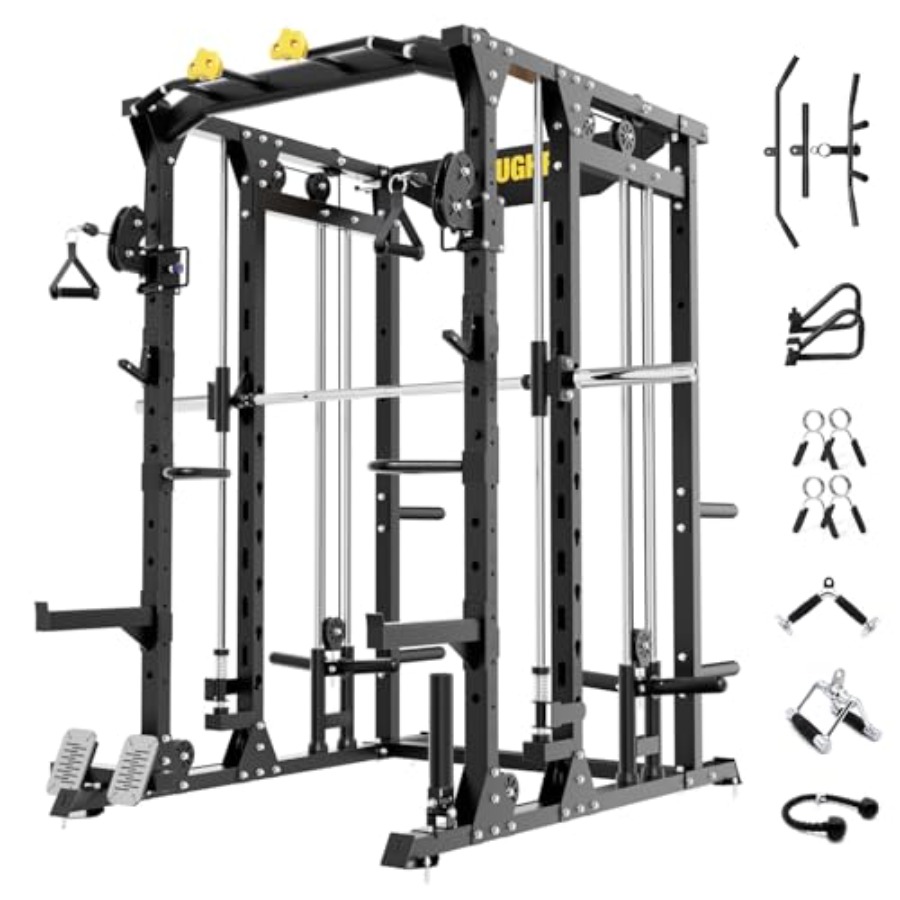 F4 Smith Machine Power Cage wi - Home Gym Cable Machine reseña y precio