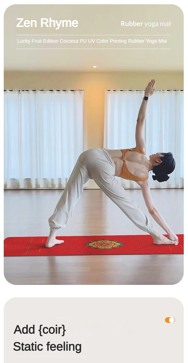 Zen Rhyme Frosted Pu Natural R - Home Gym Yoga Mat reseña y precio