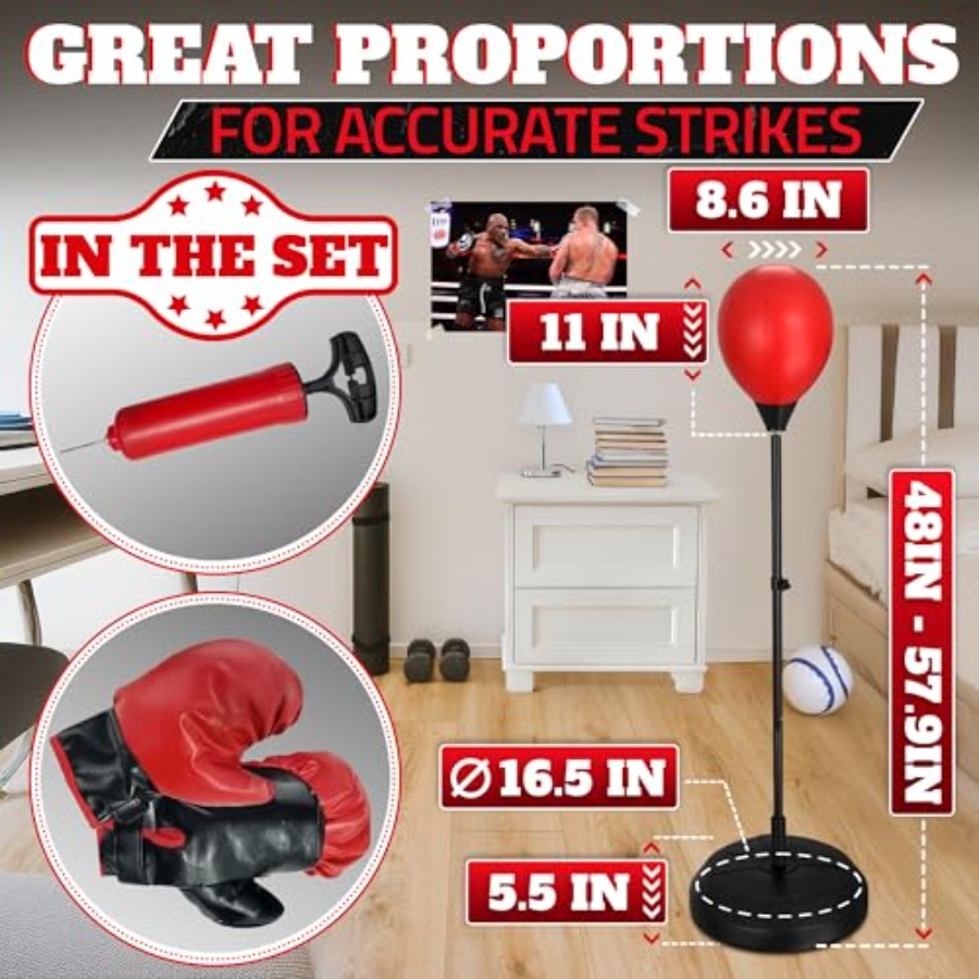 Adjustable Youth Punching Bag  - Boxing Bag Stand reseña y precio