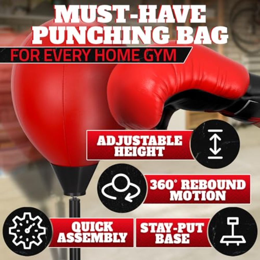Adjustable Youth Punching Bag  - Boxing Bag Stand reseña y precio