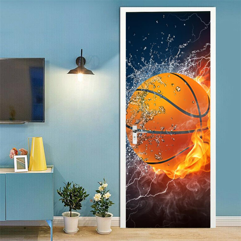 Football Basketball 3D Wallpap - Home Gym Decor reseña y precio