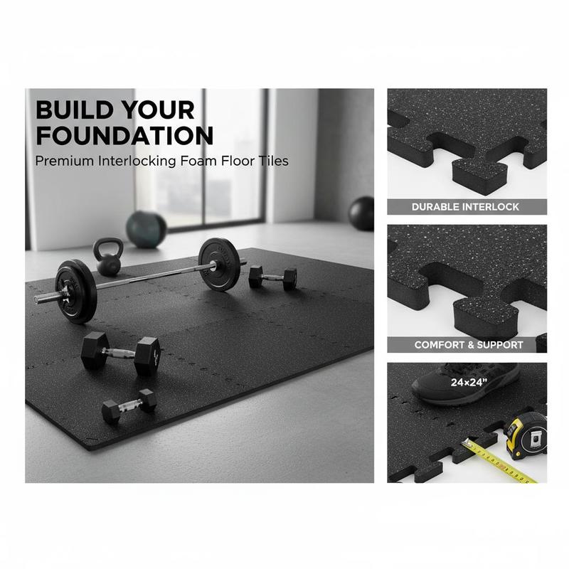 EVA Interlocking Foam Floor Ti - Home Gym Yoga Mat reseña y precio