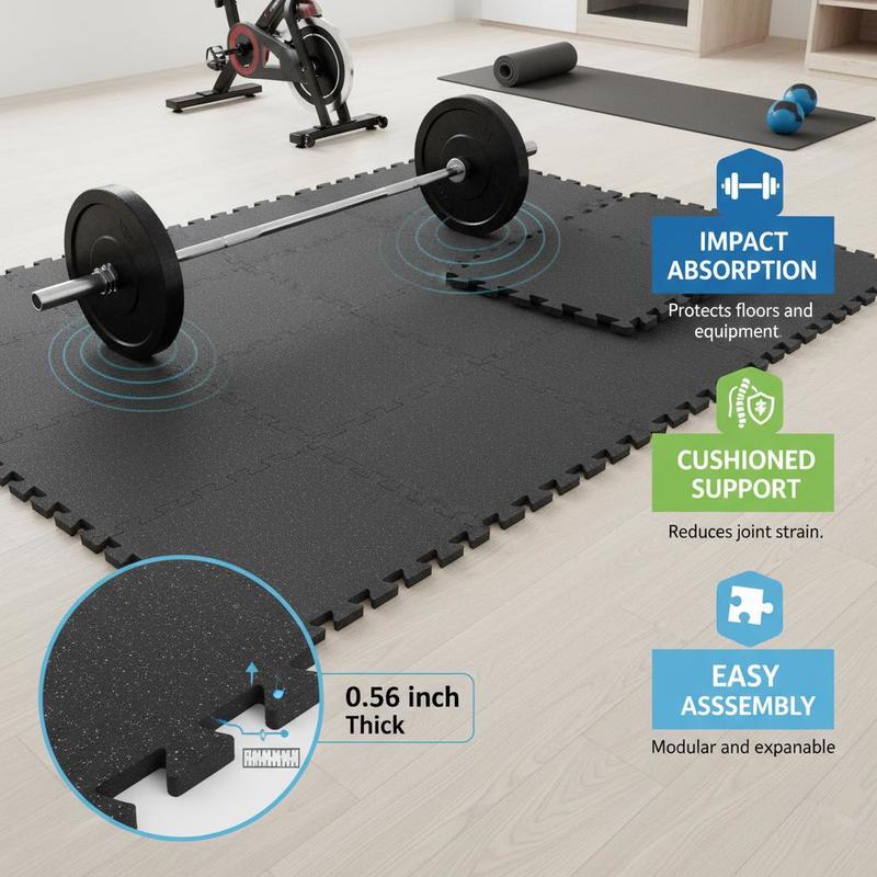 EVA Interlocking Foam Floor Ti - Home Gym Yoga Mat reseña y precio