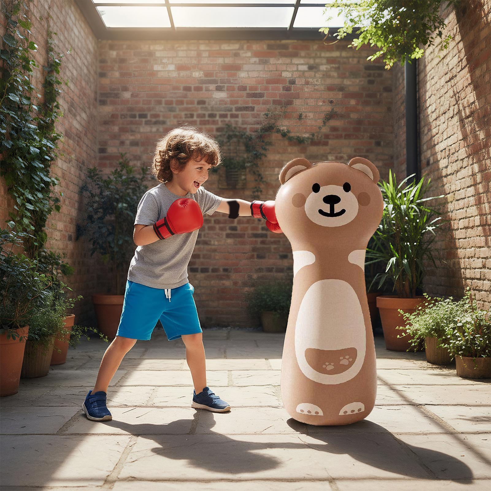 Children Inflatable Punching B - Boxing Bag Stand reseña y precio