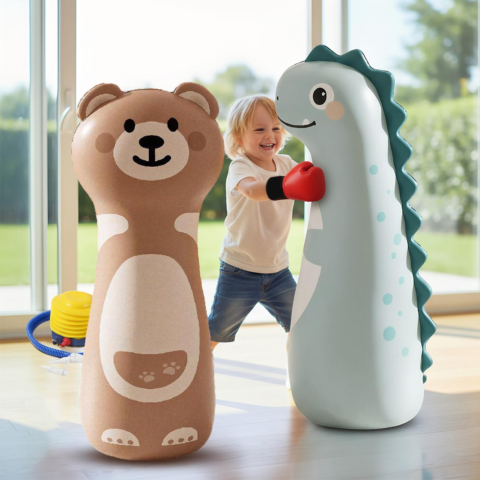 Children Inflatable Punching B - Boxing Bag Stand reseña y precio