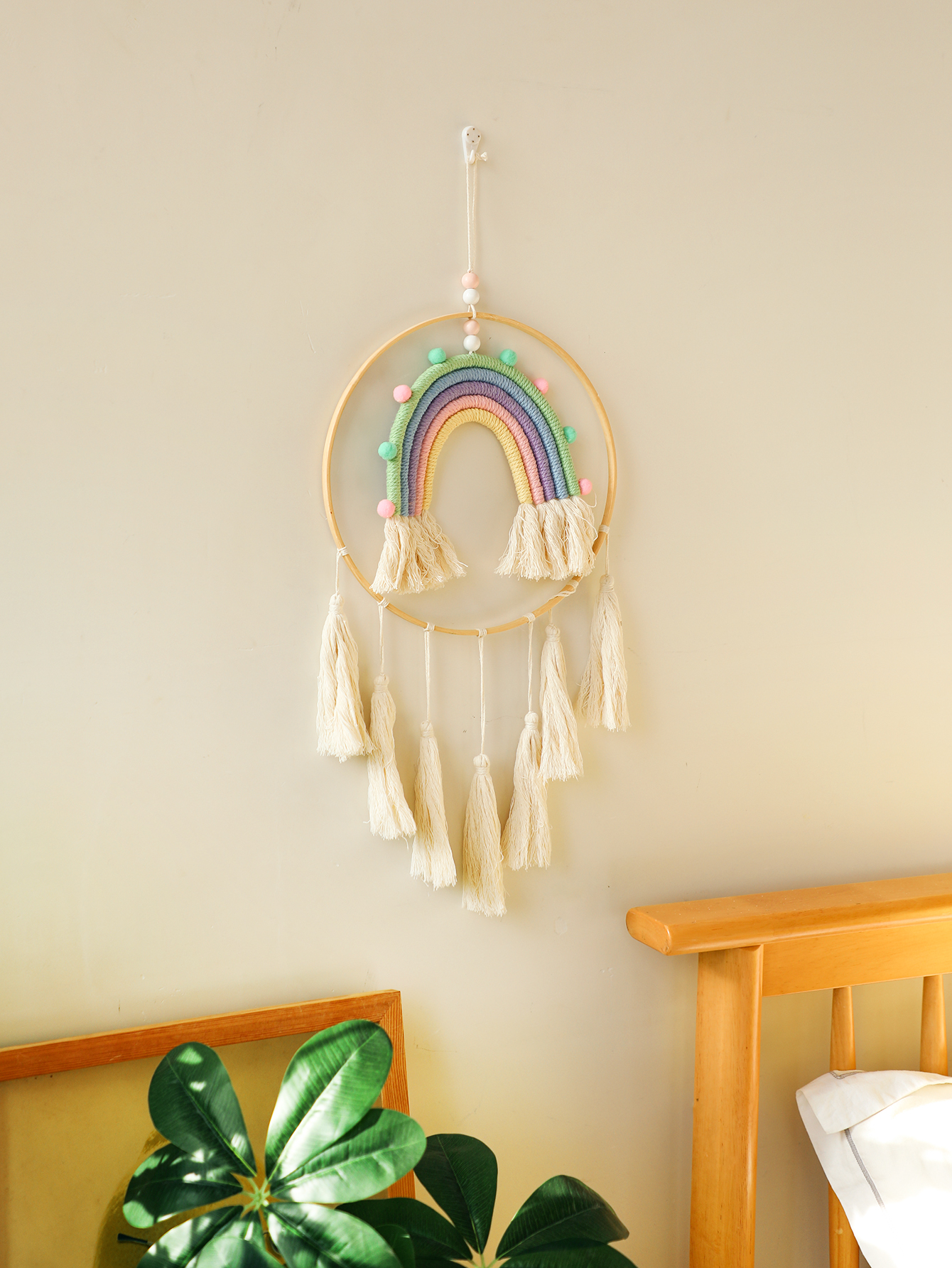 Macrame Tapestry Wall Hanging  - Home Gym Decor reseña y precio