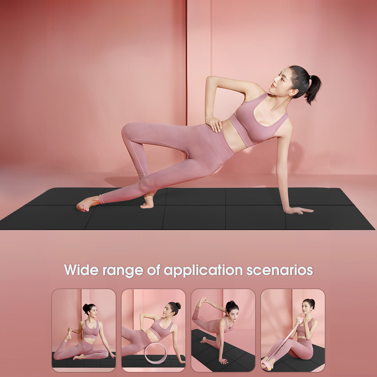 Foldable Yoga Mat Black Eco Fr - Home Gym Yoga Mat reseña y precio
