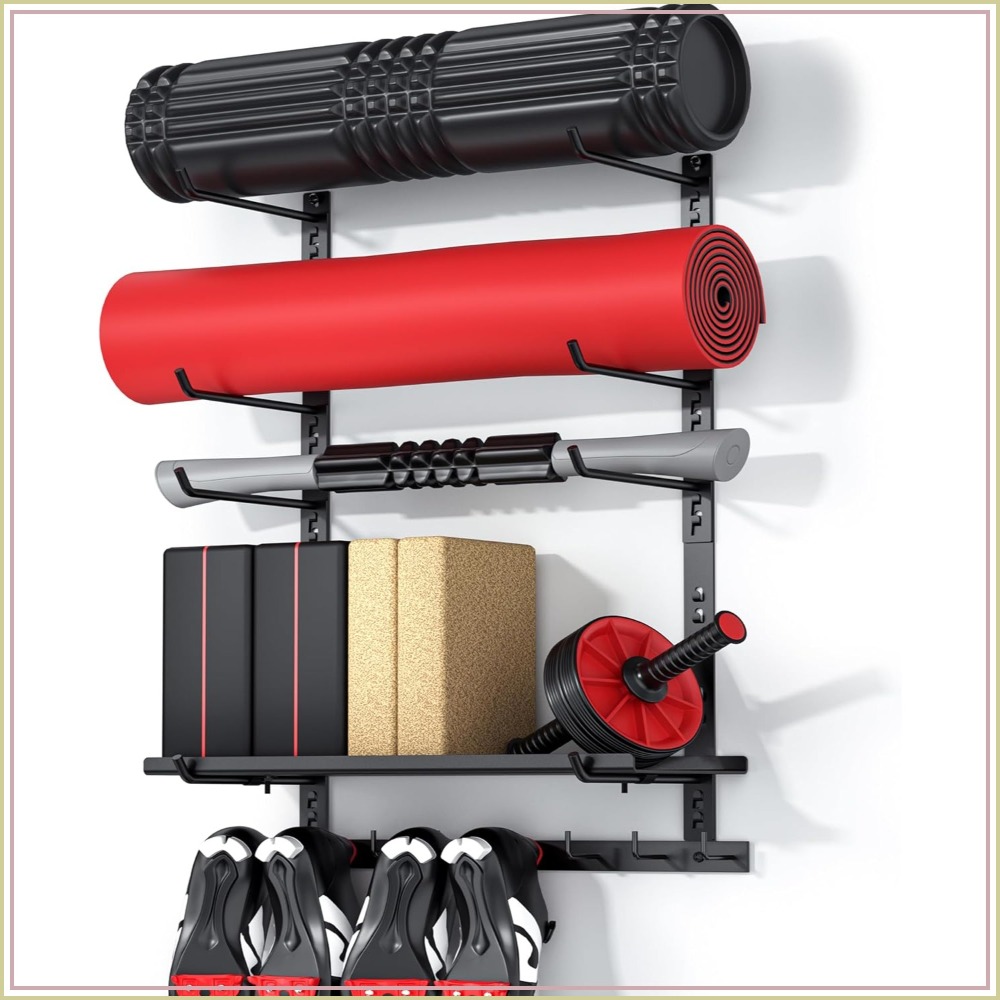 Adjustable Wall-Mounted Gym Eq - Home Gym Yoga Mat reseña y precio