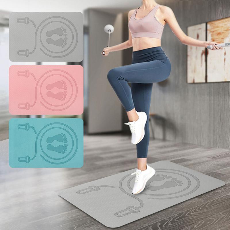 6mm Jump Rope Mat TPE Material - Home Gym Yoga Mat reseña y precio