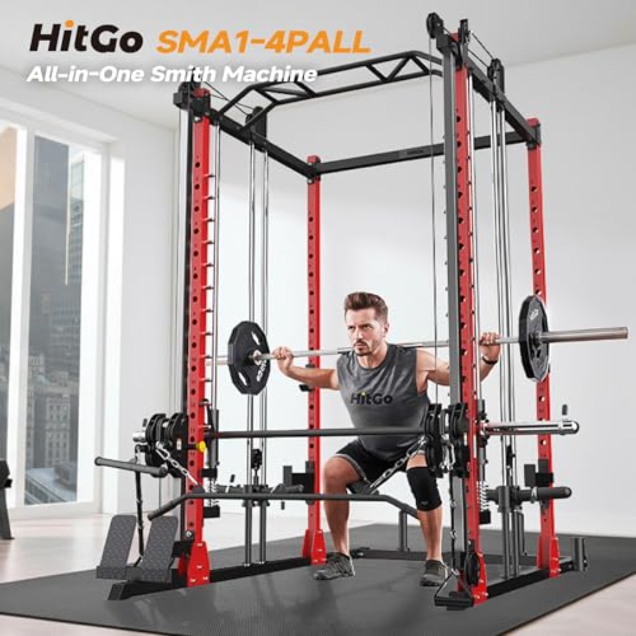 All-in-One Power Rack with Smi - Home Gym Cable Machine reseña y precio