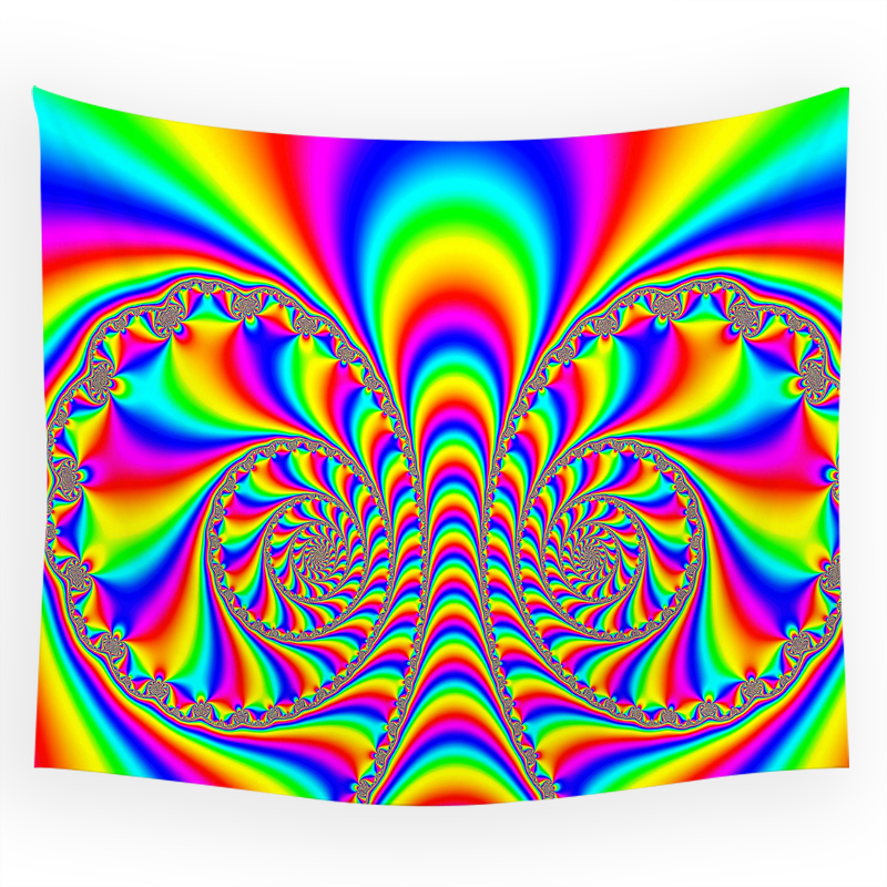 Tapestry Psychedelic Pattern Y - Home Gym Decor reseña y precio