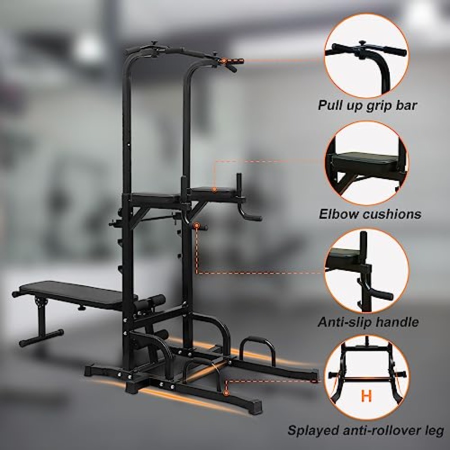 Power Tower with Weight Bench  - Home Gym Weight reseña y precio