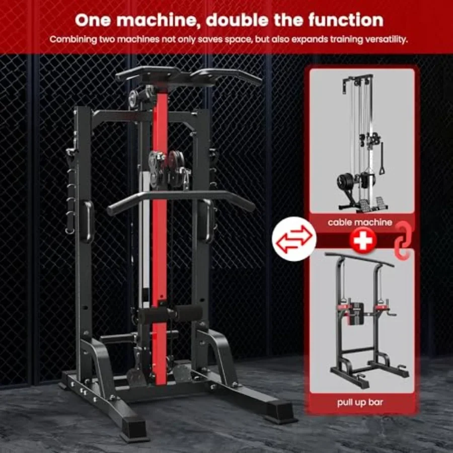 Home gym pull-up bar power tow - Home Gym Cable Machine reseña y precio