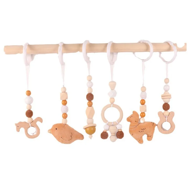 6Pcs Wooden Baby Toys Wooden B - Home Gym Decor reseña y precio