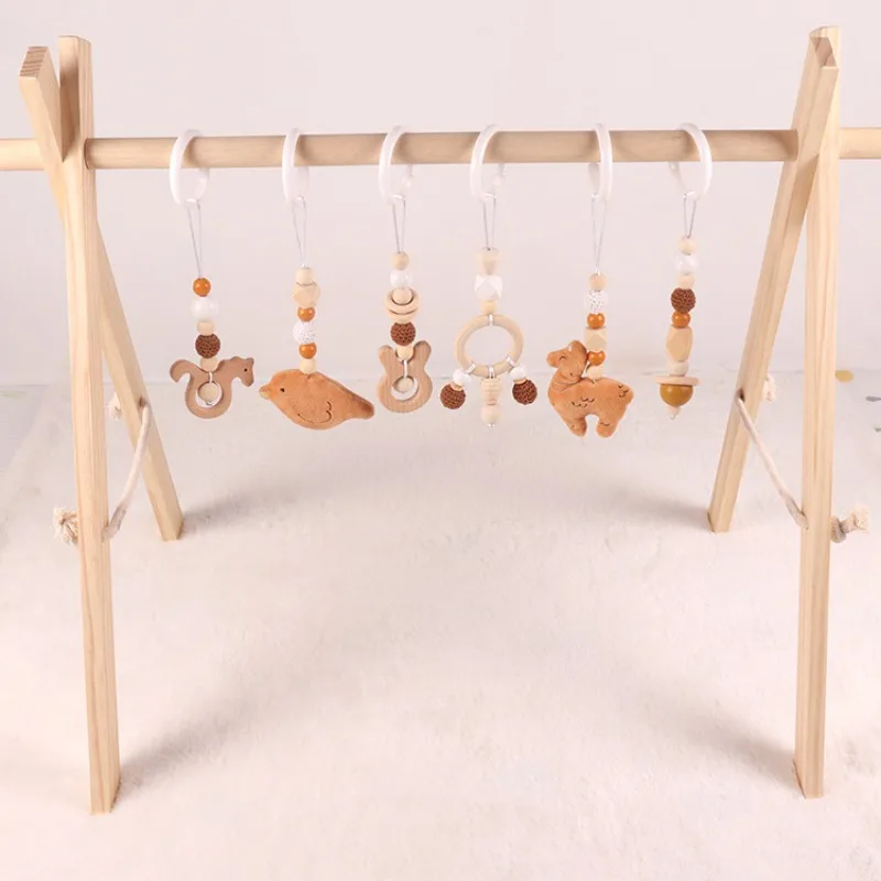 6Pcs Wooden Baby Toys Wooden B - Home Gym Decor reseña y precio