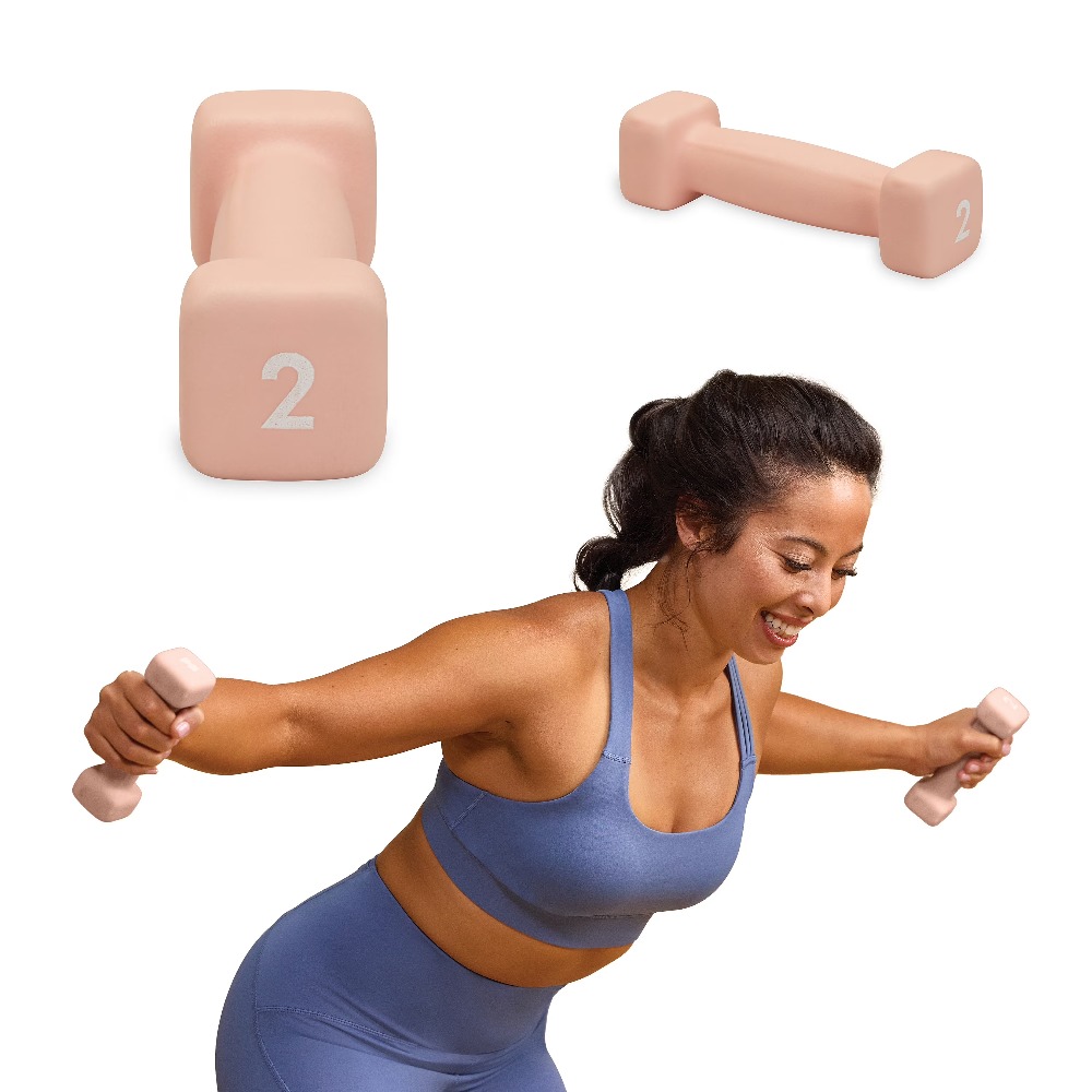 Neoprene Coated 2 Pound Dumbbe - Home Gym Weight reseña y precio