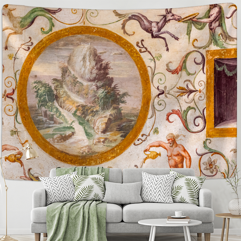 Vintage Angel Tapestry Wall Ha - Home Gym Decor reseña y precio