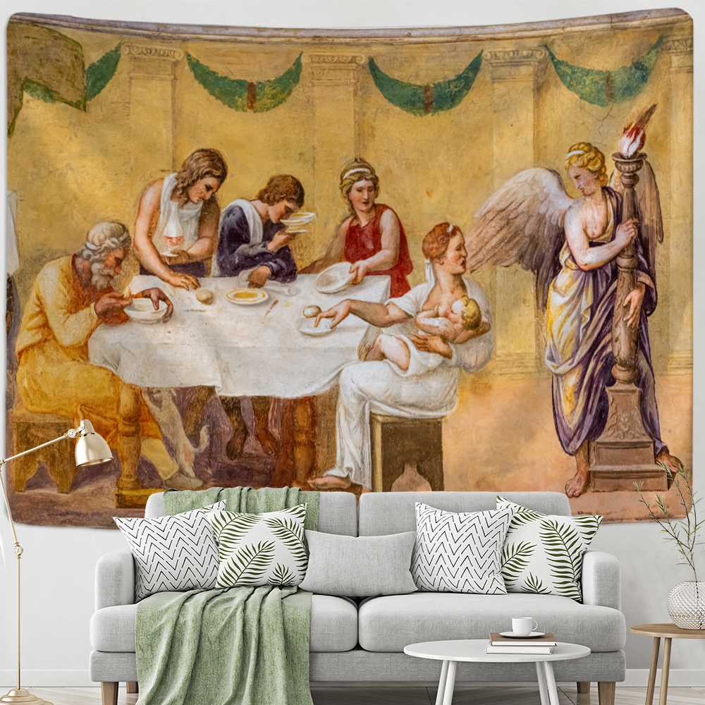 Vintage Angel Tapestry Wall Ha - Home Gym Decor reseña y precio