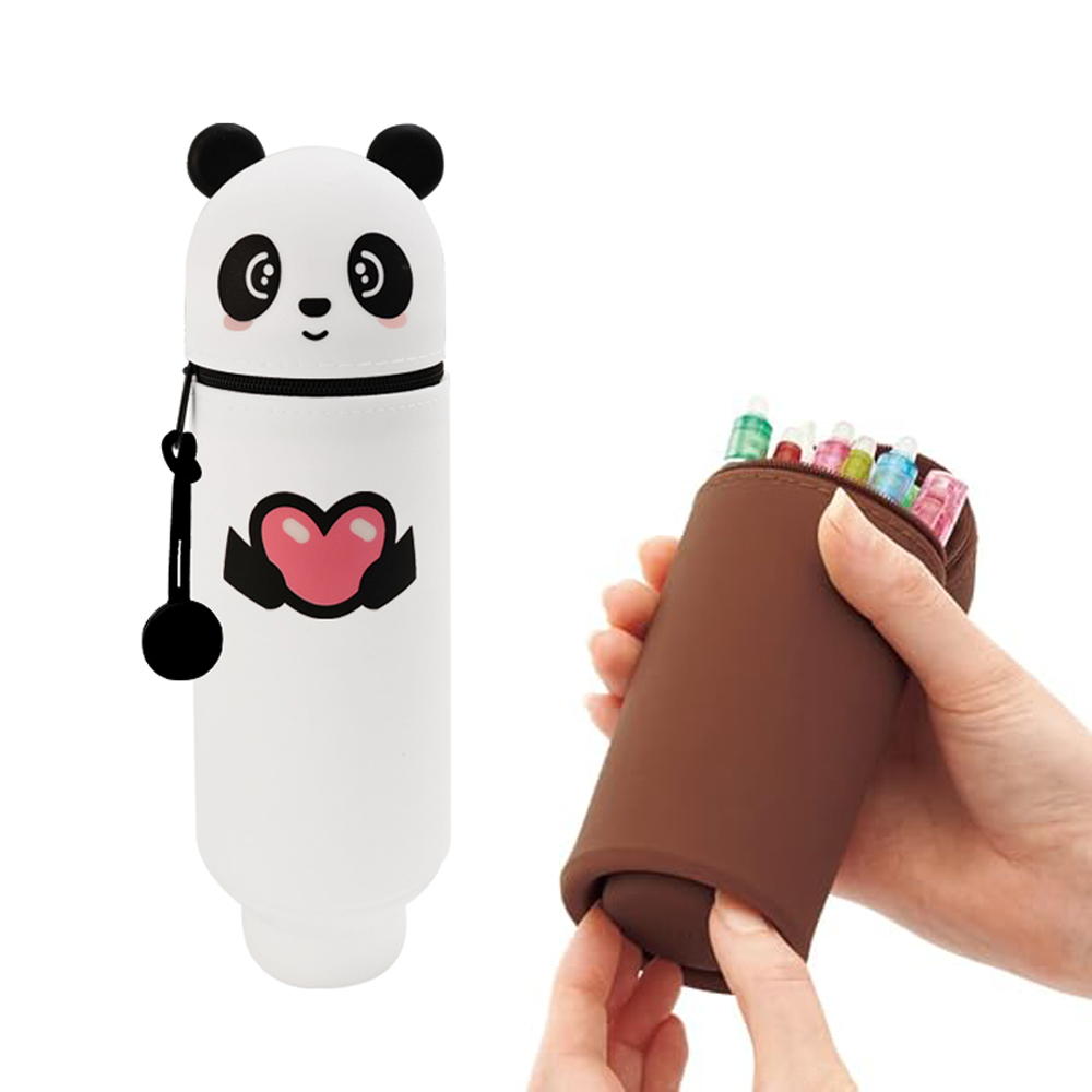 Silicone Cartoon Pencil Case w - Boxing Bag Stand reseña y precio