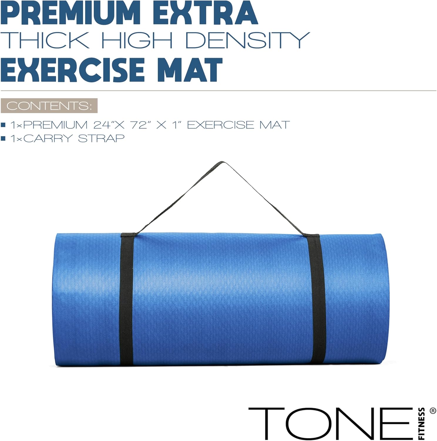 1-Inch Thick Yoga Mat, High-De - Home Gym Yoga Mat reseña y precio